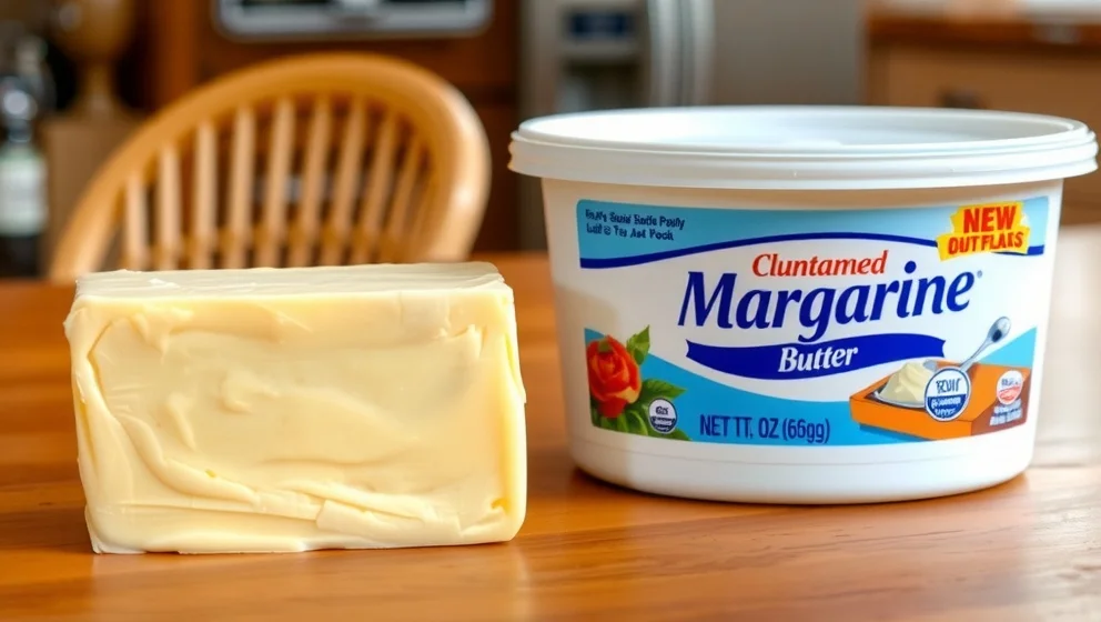 Vad är skillnaden mellan smör och margarin